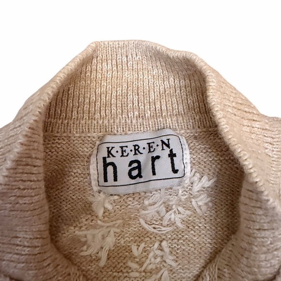 Keren Hart Holiday Embroidered Sweater Holiday Vest - Size Small/X Small - Picture 3 of 4